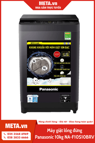 Máy giặt lồng đứng 10kg Panasonic NA-F10S10BRV