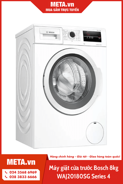 Máy giặt cửa trước Bosch 8kg WAJ20180SG series 4