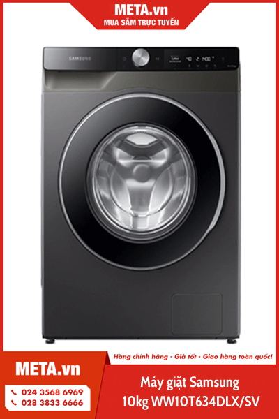 Máy giặt lồng ngang 10kg Samsung WW10T634DLX/SV