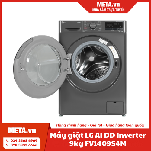 Máy giặt thông minh LG AI DD Inverter 9kg FV1409S4M