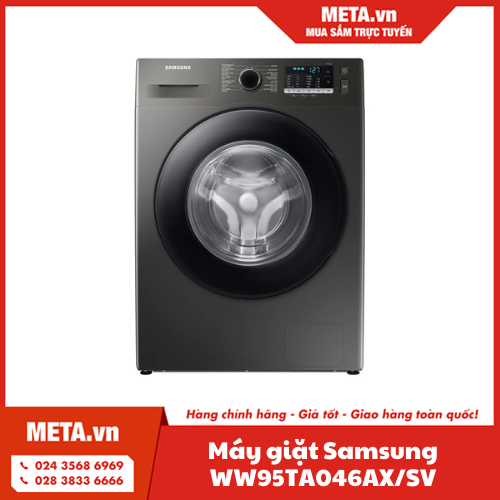 Máy giặt lồng ngang Samsung Inverter 9,5kg WW95TA046AX/SV