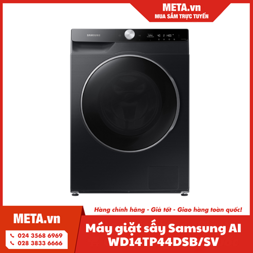 Máy giặt sấy Samsung AI Inverter 14kg WD14TP44DSB/SV