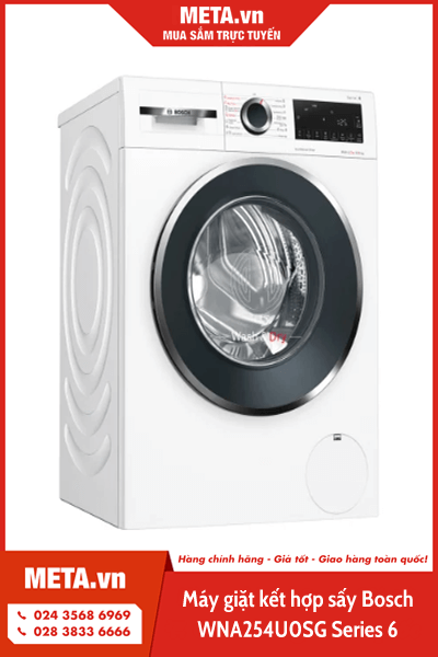 Máy giặt kết hợp sấy Bosch WNA254U0SG series 6