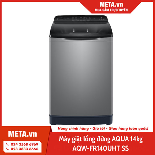 máy giặt lồng đứng AQUA 14kg AQW-FR140UHT SS