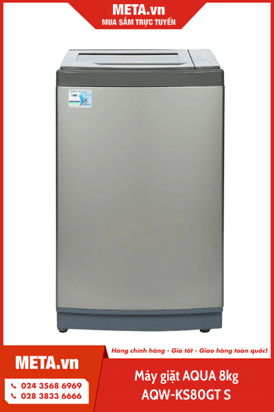 Máy giặt AQUA 8kg AQW-KS80GT S