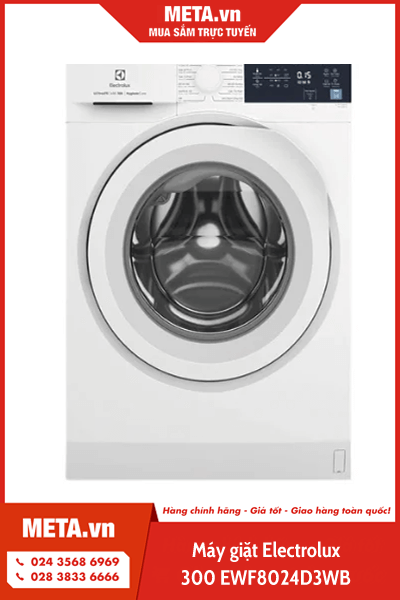 Máy giặt 8kg cửa trước Electrolux UltimateCare 300 EWF8024D3WB