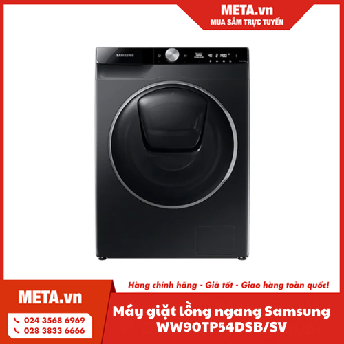 Máy giặt lồng ngang thông minh AI Samsung Addwash Inverter 9kg WW90TP54DSB/SV (model 2021)