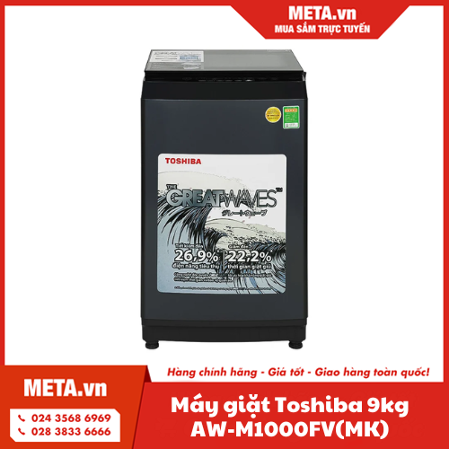 Máy giặt Toshiba 9kg AW-M1000FV(MK)