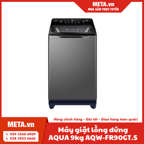 Máy giặt lồng đứng AQUA 9kg AQW-FR90GT.S