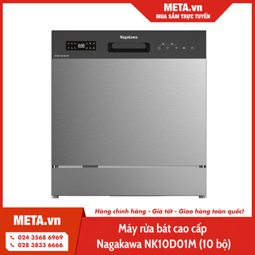 Máy rửa bát cao cấp Nagakawa NK10D01M (10 bộ) 