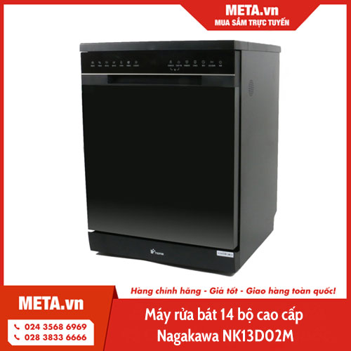 Máy rửa bát 14 bộ cao cấp Nagakawa NK13D02M