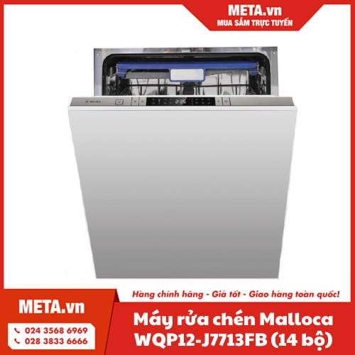 Máy rửa chén Malloca WQP12-J7223A E5 (14 bộ)