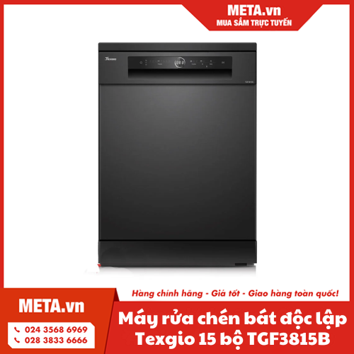 Máy rửa chén bát độc lập Texgio 15 bộ TGF3815B