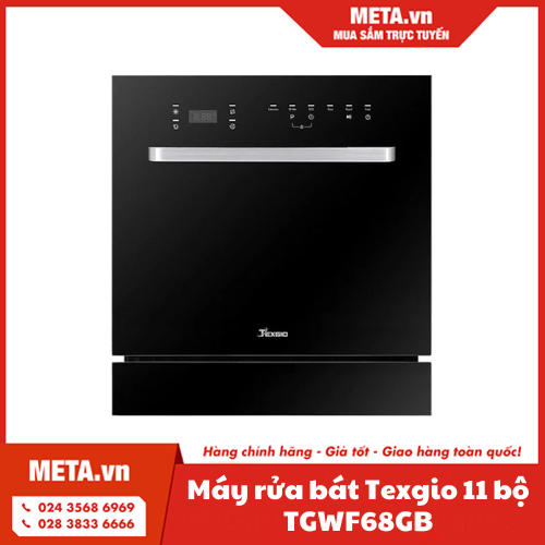 Máy rửa bát Texgio 11 bộ TGWF68GB