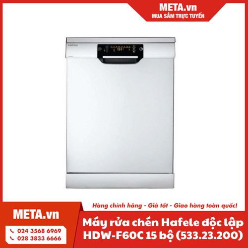 Máy rửa chén Hafele độc lập HDW-F60C 15 bộ (533.23.200)