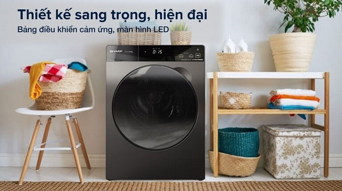 máy giặt Sharp có thiết kế hiện đại