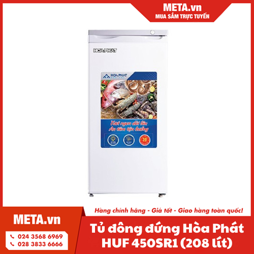 Tủ đông đứng Hòa Phát HUF 450SR1 (208 lít)