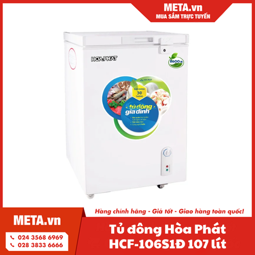 Tủ đông Hòa Phát HCF-106S1Đ 107 lít