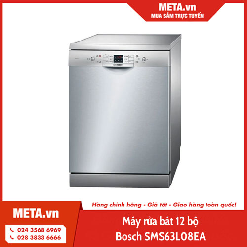 Máy rửa bát Bosch SMS63L08EA (12 bộ)