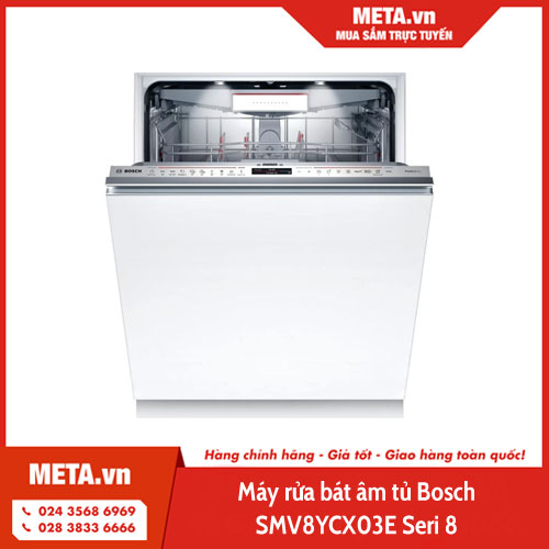 Máy rửa bát âm tủ Bosch SMV8YCX03E Seri 8