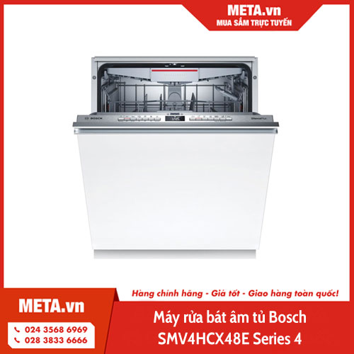 Máy rửa bát âm tủ Bosch SMV4HCX48E Series 4