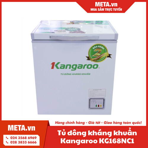 Tủ đông kháng khuẩn Kangaroo KG168NC1 (90 lít)