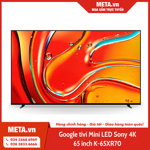 Google tivi Mini LED Sony 4K 65 inch K-65XR70