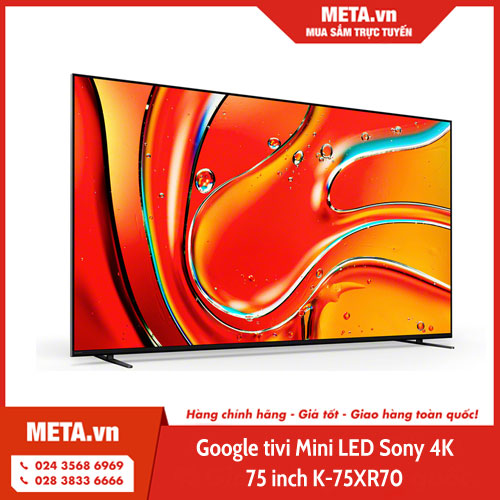 Google tivi Mini LED Sony 4K 75 inch K-75XR70