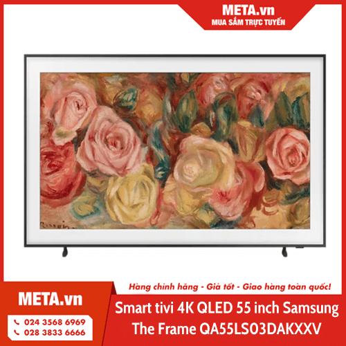 Smart tivi khung tranh 4K QLED 55 inch Samsung The Frame QA55LS03DAKXXV