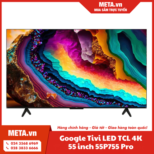 Google Tivi LED TCL 4K 55 inch 55P755 Pro