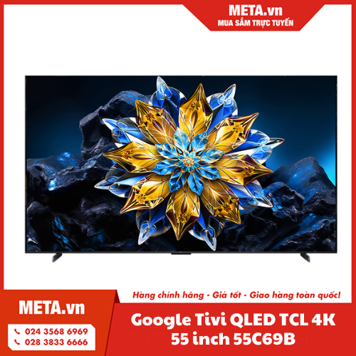 Google Tivi QLED TCL 4K 55 inch 55C69B