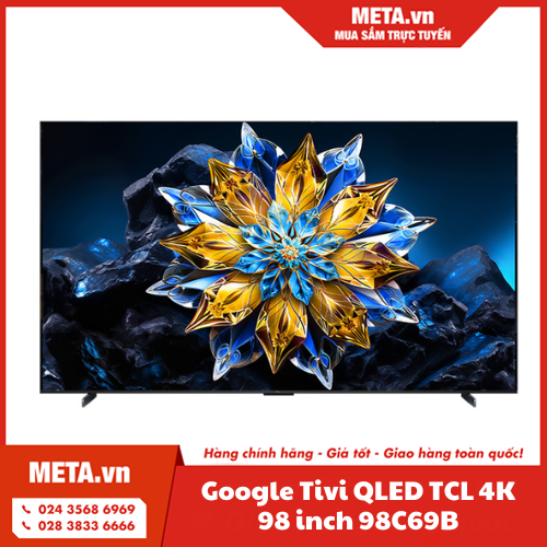 Google Tivi QLED TCL 4K 98 inch 98C69B