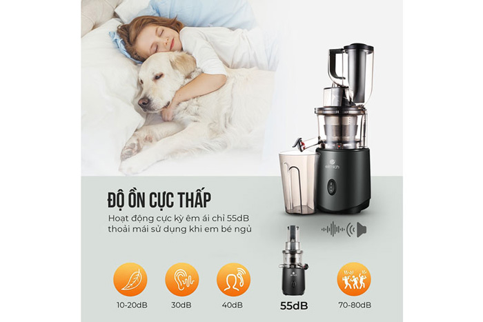 Độ ồn chỉ vào khoảng từ 35dB đến 50dB