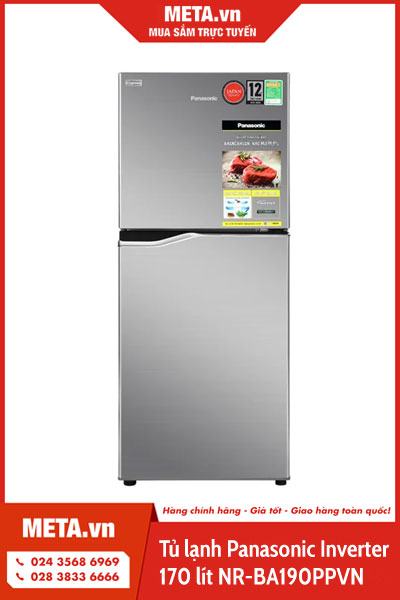 Tủ lạnh Panasonic Inverter 170 lít NR-BA190PPVN