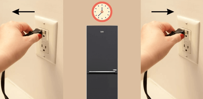 Cách reset tủ lạnh Beko bằng cách ngắt nguồn điện