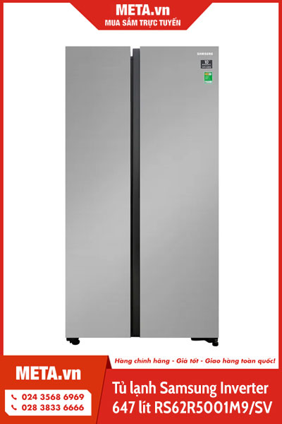 Tủ lạnh Samsung Inverter 647 lít RS62R5001M9/SV