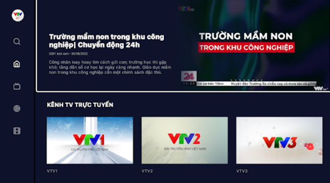 VTV Go hiện nay không yêu cầu người dùng đăng nhập để sử dụng