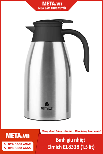 Bình giữ nhiệt inox 304 Elmich EL8338 (1,5 lít)
