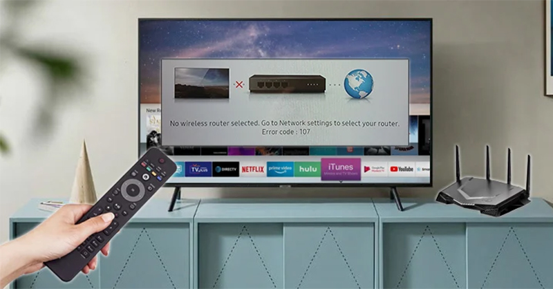 Dấu hiệu nhận biết lỗi 107 tivi Samsung