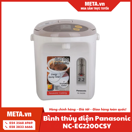 Bình thủy điện Panasonic NC-EG2200CSY - 2.2 lít