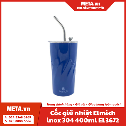 Cốc giữ nhiệt Elmich inox 304 400ml EL3672