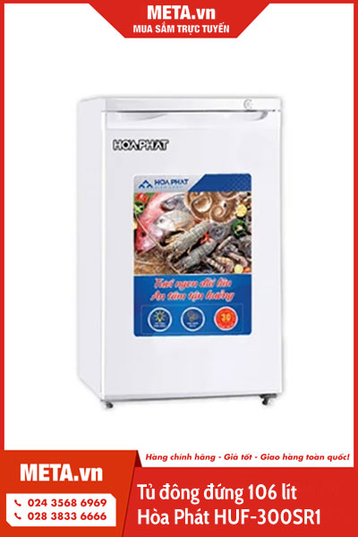 Tủ đông đứng Hòa Phát 106 lít HUF-300SR1