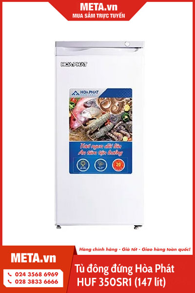 Tủ đông đứng Hòa Phát HUF 350SR1 (147 lít)