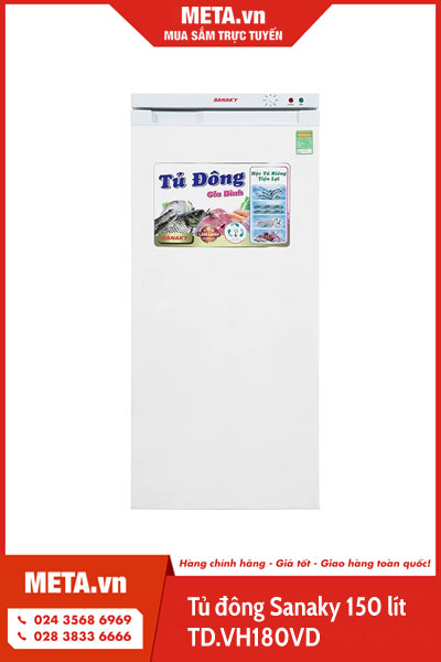 Tủ đông Sanaky 150 lít TD.VH180VD 