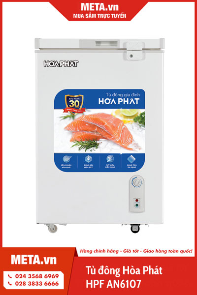 Tủ đông Hòa Phát 1 ngăn 1 chế độ đông HPF AN6107