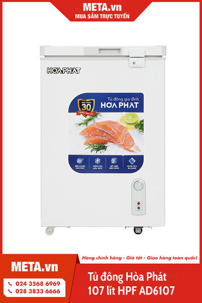 Tủ đông Hòa Phát 107 lít HPF AD6107