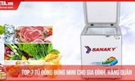 Top 7 tủ đông đứng mini cho gia đình, hàng quán nhỏ