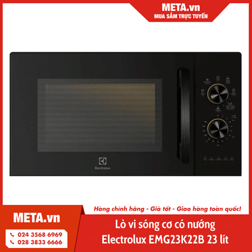Lò vi sóng cơ có nướng Electrolux EMG23K22B 23 lít