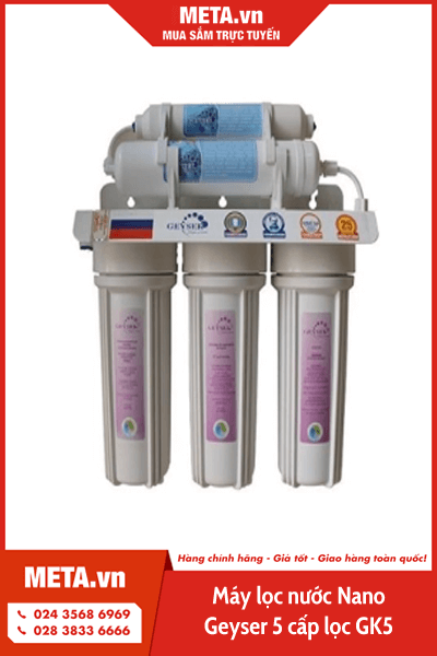 Máy lọc nước Nano Geyser 5 cấp lọc GK5