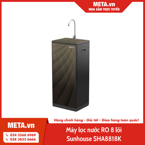 Máy lọc nước RO 8 lõi Sunhouse SHA8818K